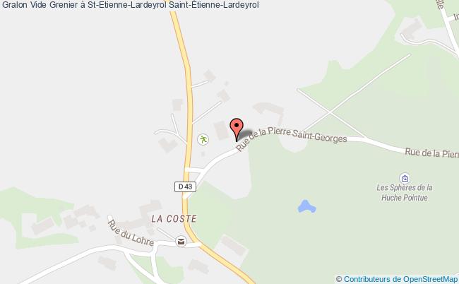 plan Vide Grenier à St-etienne-lardeyrol Saint-Etienne-Lardeyrol