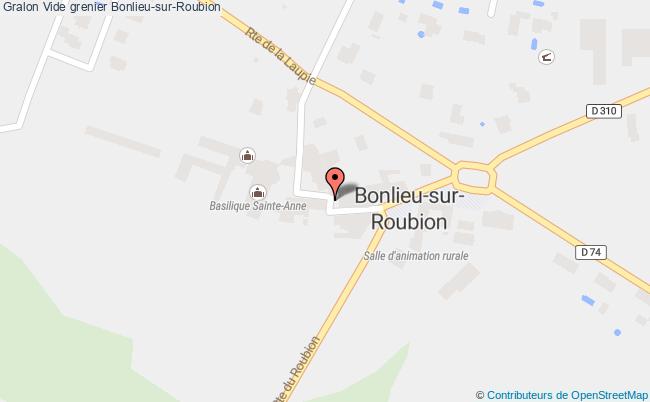 plan Vide Grenier Bonlieu-sur-Roubion