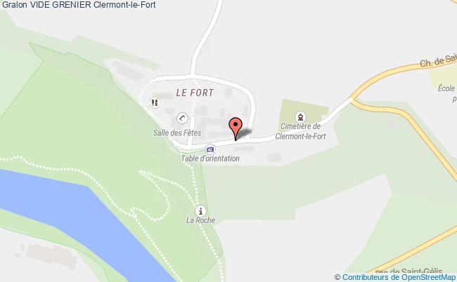 plan Vide Grenier Clermont-le-Fort