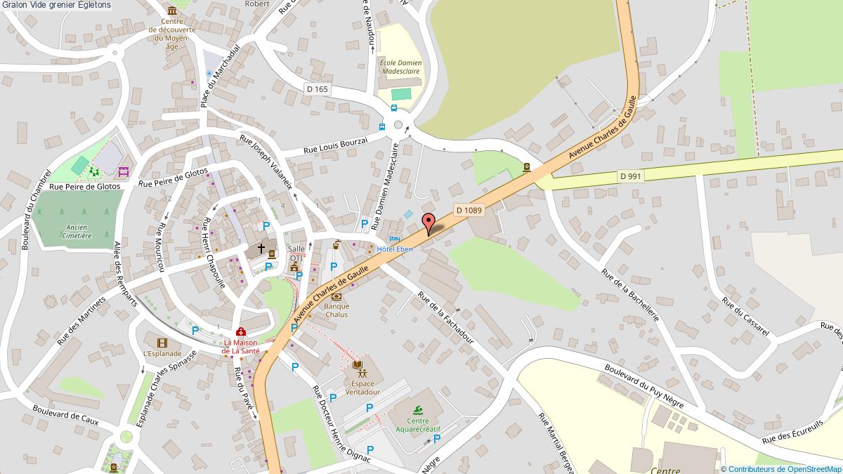 plan Vide Grenier Egletons