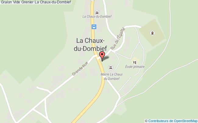 plan Vide Grenier La Chaux-du-Dombief