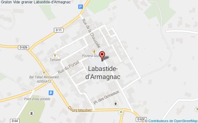 plan Vide Grenier Labastide-d'Armagnac