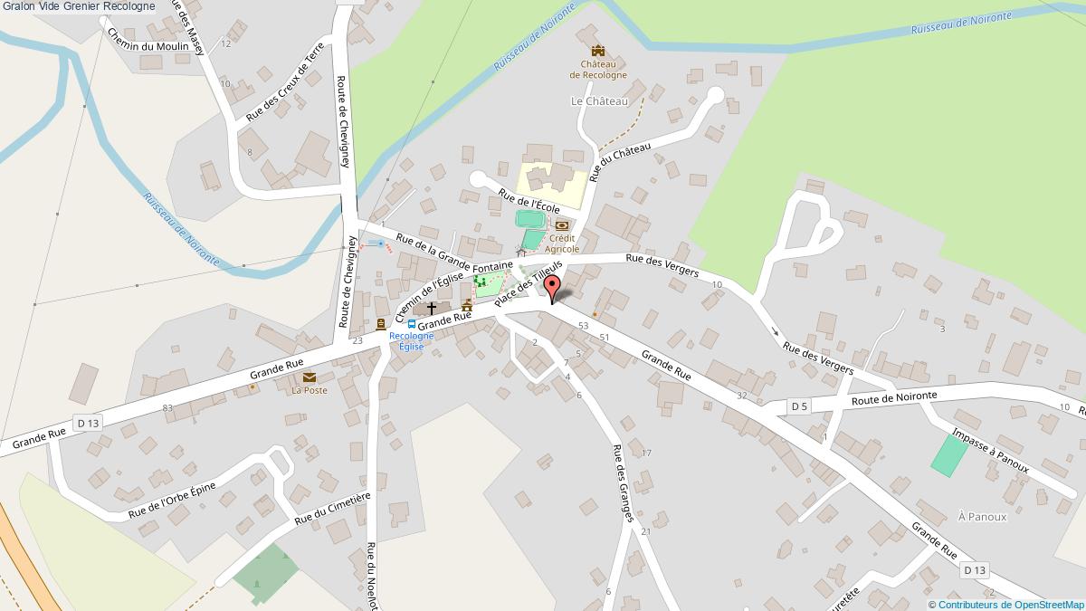 plan Vide Grenier Recologne