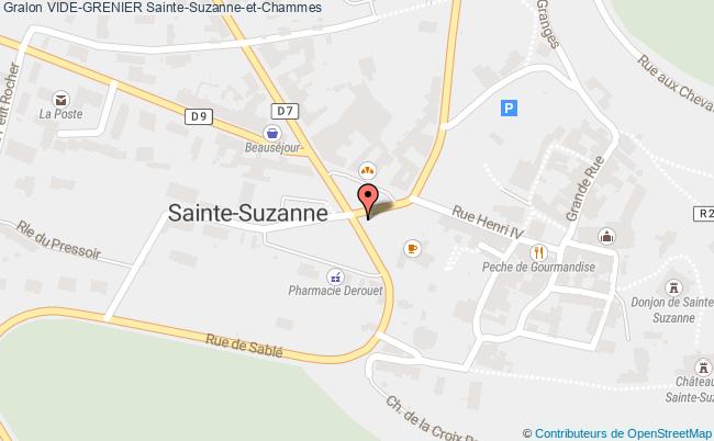 plan Vide-grenier Sainte-Suzanne