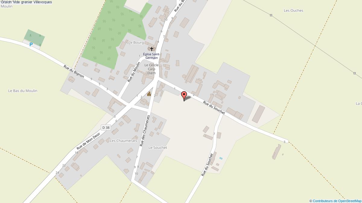 plan Vide Grenier Villevoques
