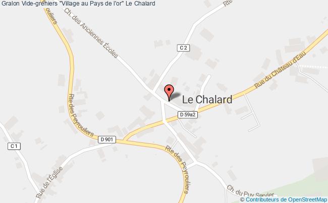 plan Vide-greniers "village Au Pays De L'or" Le Chalard