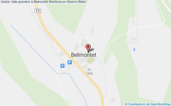 plan Vide-greniers à Belmontet Montcuq