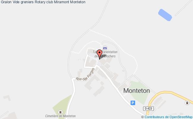 plan Vide Greniers Rotary Club Miramont Monteton