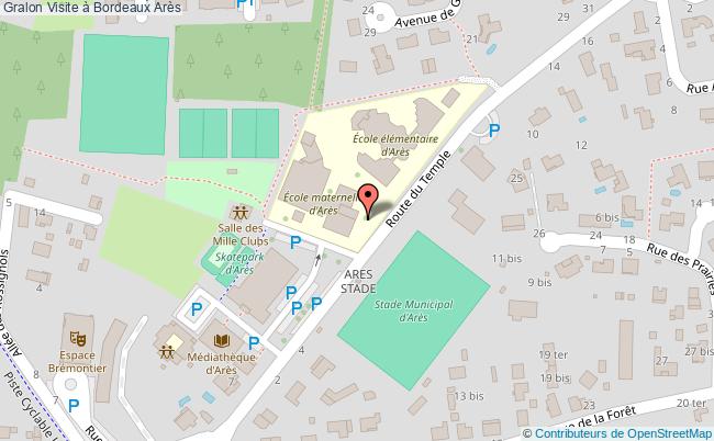 plan Visite à Bordeaux Arès