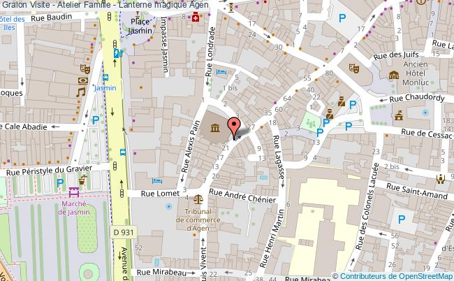 plan Visite - Atelier Famille - Lanterne Magique Agen