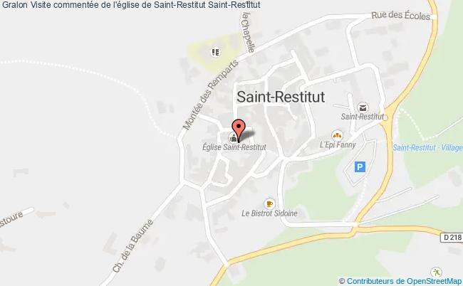 plan Visite Commentée De L'église De Saint-restitut Saint-Restitut