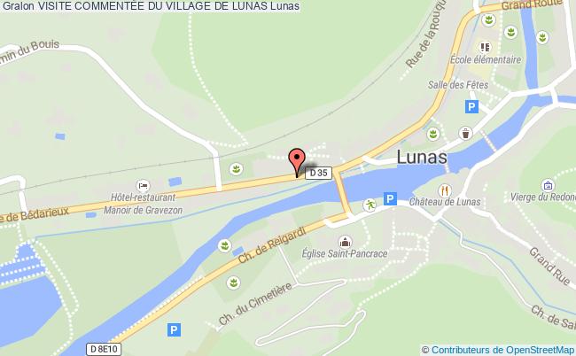 plan Visite CommentÉe Du Village De Lunas Lunas
