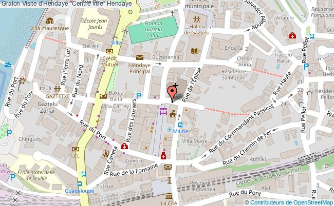 plan Visite D'hendaye "centre Ville" Hendaye