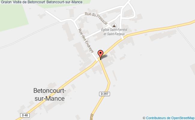 plan Visite De Betoncourt Betoncourt-sur-Mance