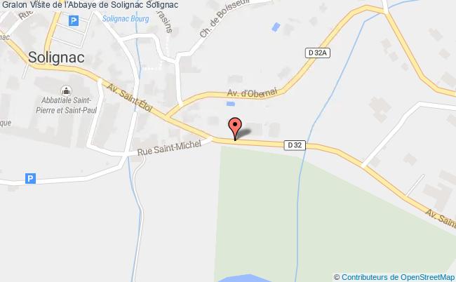 plan Visite De L'abbatiale De Solignac Solignac