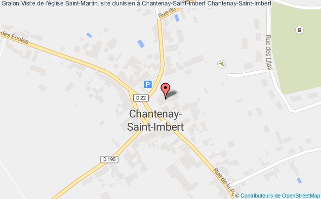 plan Visite De L'église Saint-martin, Site Clunisien à Chantenay-saint-imbert Chantenay-Saint-Imbert