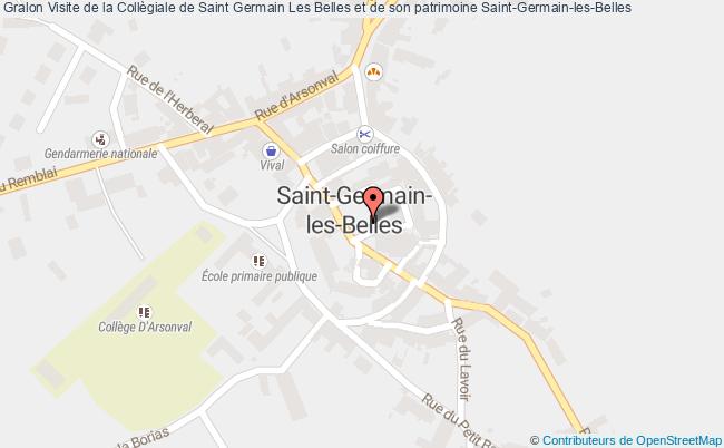 plan Visite De La Collègiale De Saint Germain Les Belles Et De Son Patrimoine Saint-Germain-les-Belles