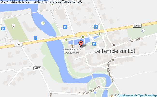 plan Visite De La Commanderie Templière Le Temple-sur-Lot