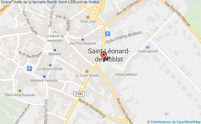 plan Visite De La Tannerie Bastin à Saint-léonard De Noblat Saint-Léonard-de-Noblat