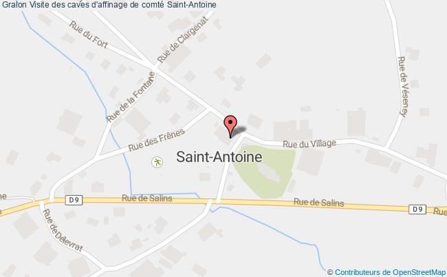 plan Visite Des Caves D'affinage De Comté Saint-Antoine