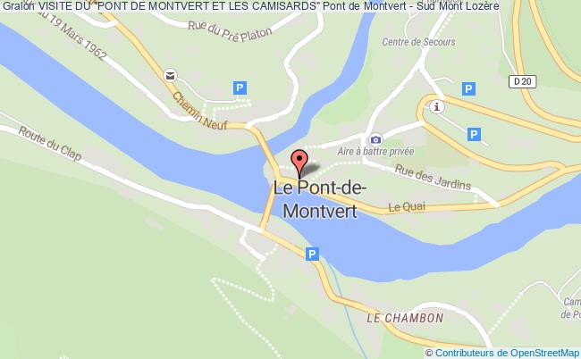 plan Visite Du Pont De Montvert "le Village Et Les Camisards" Le Pont-de-Montvert
