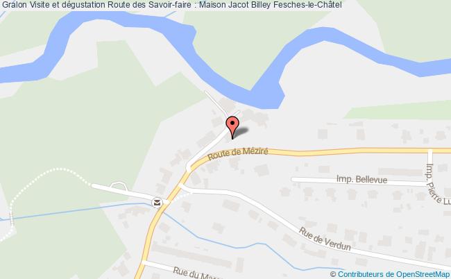 plan Visite Et Dégustation Route Des Savoir-faire : Maison Jacot Billey Fesches-le-Châtel