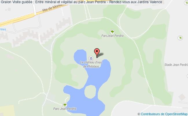 plan Visite Guidée : Entre Minéral Et Végétal Au Parc Jean Perdrix - Rendez-vous Aux Jardins Valence