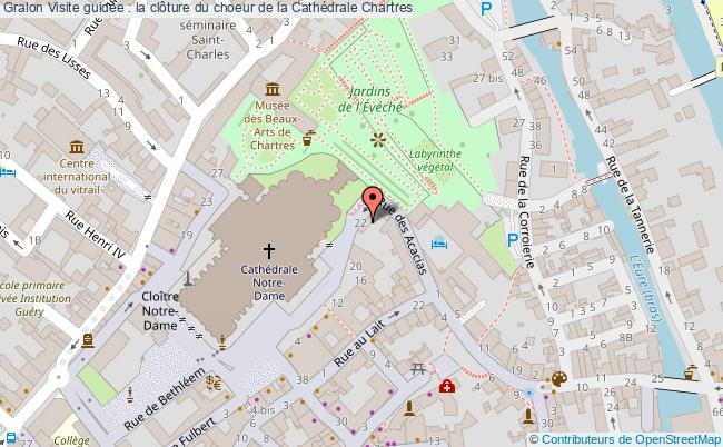 plan Visite Guidée : La Clôture Du Choeur De La Cathédrale Chartres
