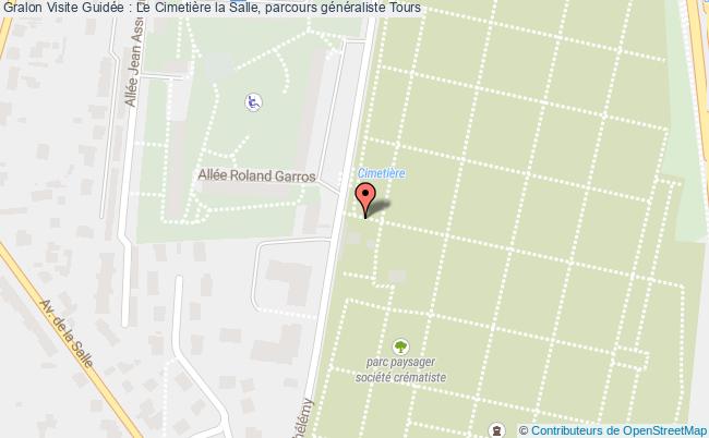 plan Visite Guidée : Le Cimetière La Salle, Parcours Généraliste Tours