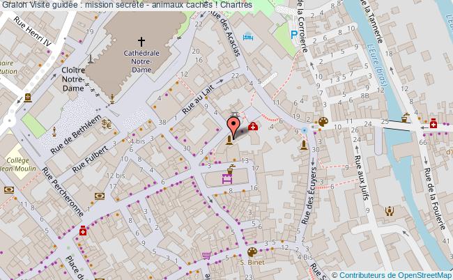 plan Visite Guidée : Mission Secrète - Animaux Cachés ! Chartres