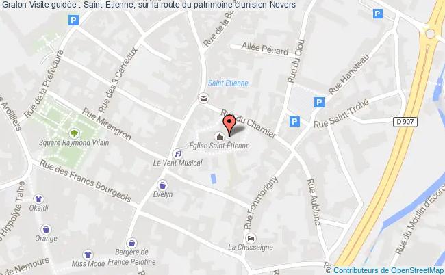 plan Visite Guidée : Saint-etienne, Sur La Route Du Patrimoine Clunisien Nevers