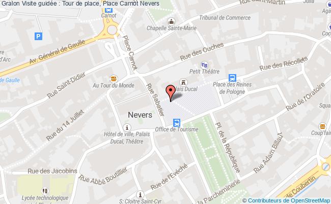 plan Visite Guidée : Tour De Place, Place Carnot Nevers