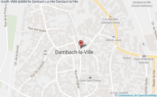 plan Visite Guidée De Dambach-la-ville Dambach-la-Ville