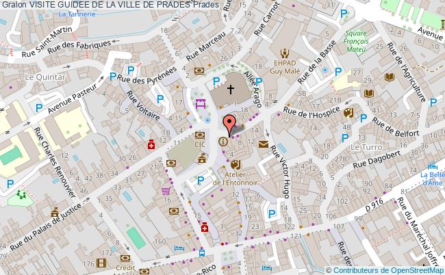 plan Visite Guidee De La Ville De Prades Prades