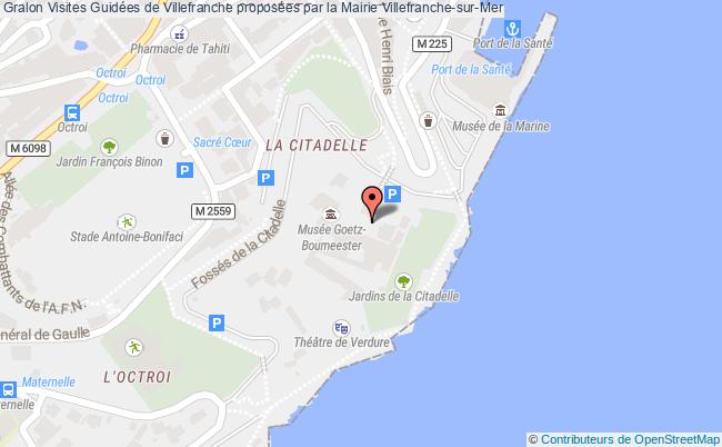 plan Visite Guidée De Villefranche Proposée Par La Ville Villefranche-sur-Mer