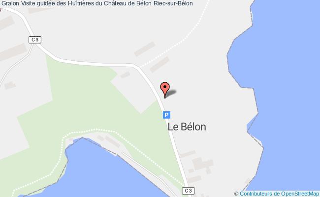 plan Visite Guidée Des Huîtrières Du Château De Bélon Riec-sur-Belon