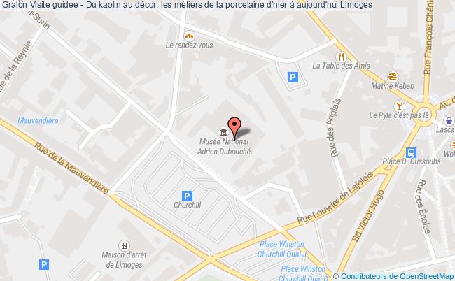 plan Visite Guidée - Du Kaolin Au Décor, Les Métiers De La Porcelaine D'hier à Aujourd'hui Limoges