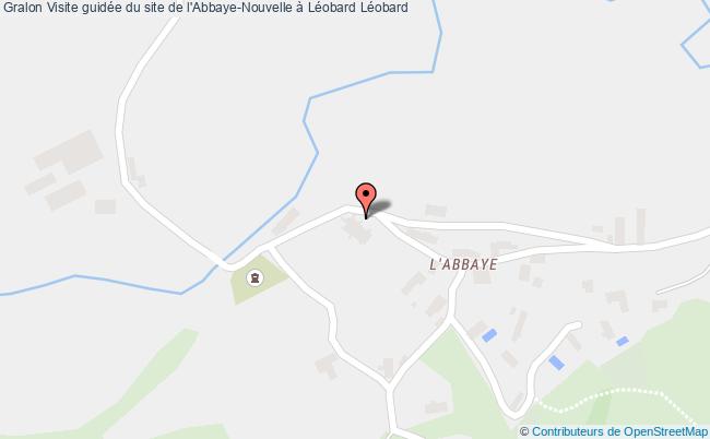 plan Visite Guidée Du Site De L'abbaye-nouvelle à Léobard Léobard