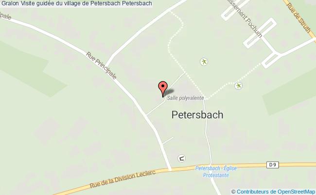 plan Visite Guidée Du Village De Petersbach Petersbach