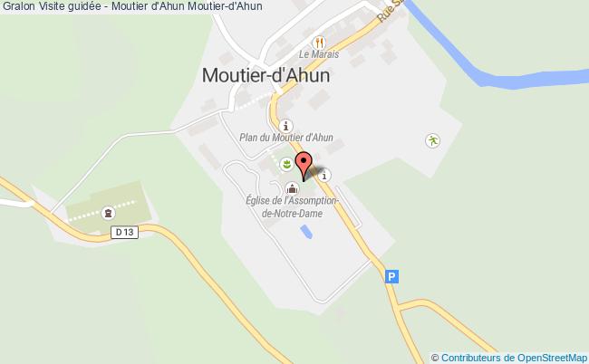 plan Visite Guidée - Moutier D'ahun Moutier-d'Ahun