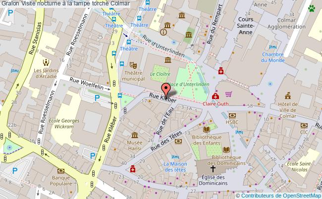 plan Visite Nocturne à La Lampe Torche Colmar