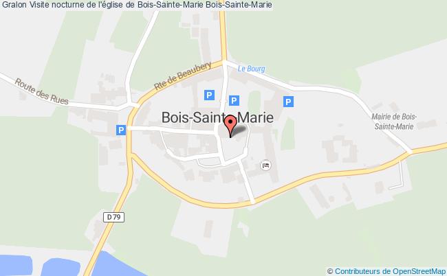 plan Visite Nocturne De L'église De Bois-sainte-marie Bois-Sainte-Marie