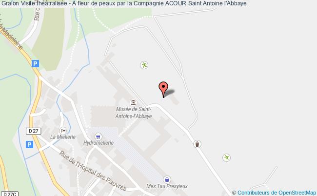plan Visite Théâtralisée - A Fleur De Peaux Par La Compagnie Acour Saint-Antoine-l'Abbaye
