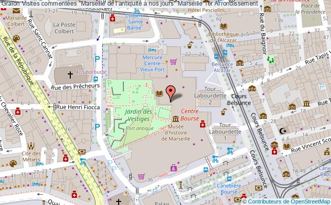 plan Visites Commentées "marseille De L’antiquité à Nos Jours" Marseille