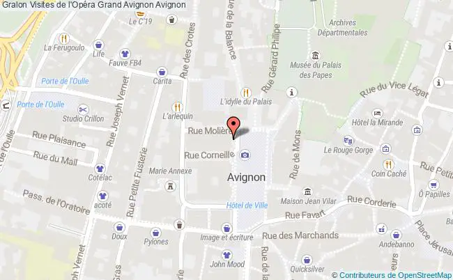 plan Visites Commentées De L'opéra Grand Avignon Avignon