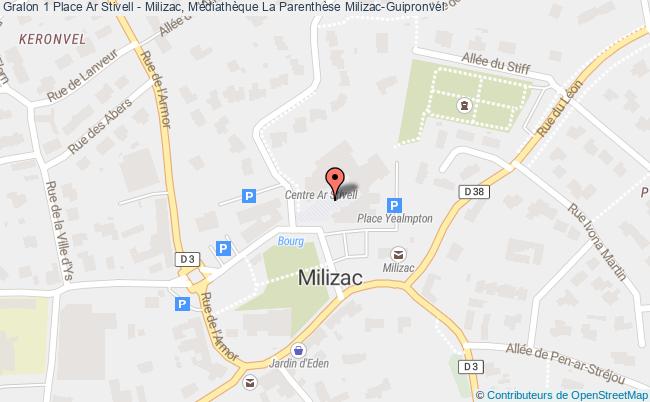 plan 1 Place Ar Stivell - Milizac, Médiathèque La Parenthèse 