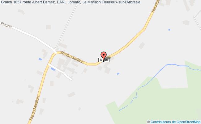 plan 1057 route Albert Damez, EARL Jomard, Le Morillon 