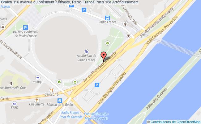 plan 116 avenue du président Kennedy, Radio France 