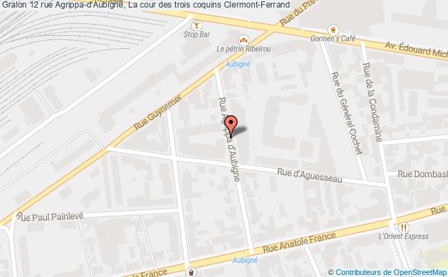 plan 12 rue Agrippa-d'Aubigné, La cour des trois coquins 
