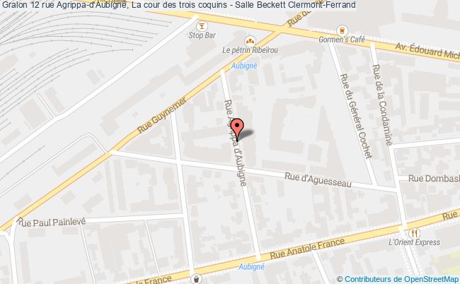 plan 12 rue Agrippa-d'Aubigné, La cour des trois coquins - Salle Beckett 